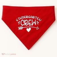 Kindergarten Crew Arrow Hear Simple Logo USA-Made Doggie Bandana thumb 0