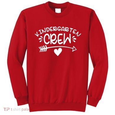 Kindergarten Crew Arrow Hear Simple Logo Sweatshirt