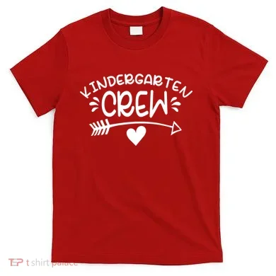 Kindergarten Crew Arrow Hear Simple Logo T-Shirt