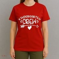Kindergarten Crew Arrow Hear Simple Logo T-Shirt thumb 4