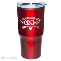 Kindergarten Crew Arrow Hear Simple Logo Tumbler thumb 0