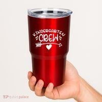 Kindergarten Crew Arrow Hear Simple Logo Tumbler thumb 2