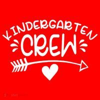 Kindergarten Crew Arrow Hear Simple Logo Mousepad thumb 1