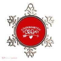 Kindergarten Crew Arrow Hear Simple Logo Ornament thumb 0