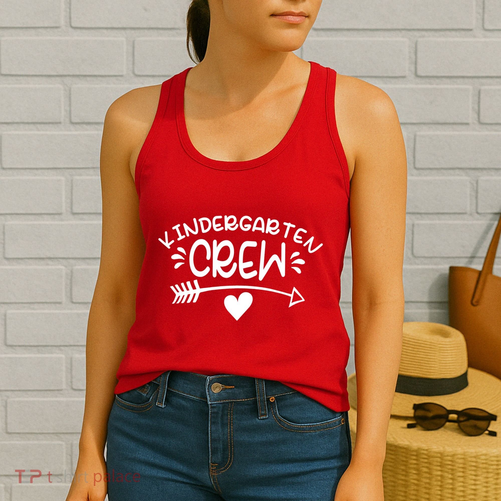 Kindergarten Crew Arrow Hear Simple Logo Women's Tank Top