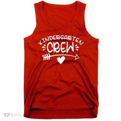 Kindergarten Crew Arrow Hear Simple Logo Tank Top