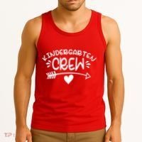 Kindergarten Crew Arrow Hear Simple Logo Tank Top thumb 3