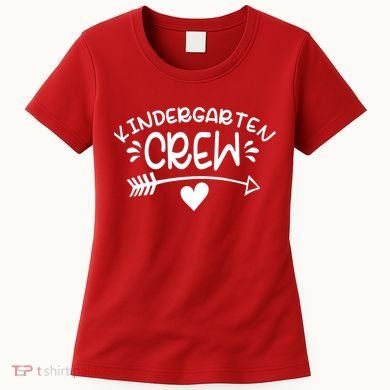 Kindergarten Crew Arrow Hear Simple Logo Women's T-Shirt
