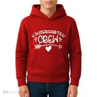 Kindergarten Crew Arrow Hear Simple Logo Kids Hoodie thumb 4