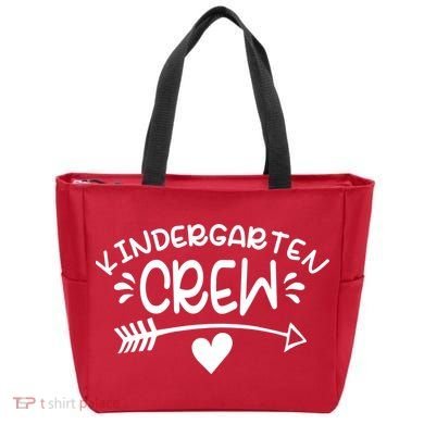 Kindergarten Crew Arrow Hear Simple Logo Tote Bag