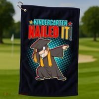 Kindergarten Graduate Nailed It Golf Towel thumb 1