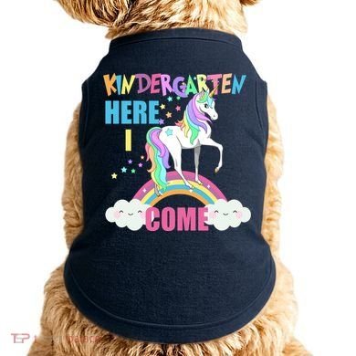 Kindergarten Here I Come Magical Unicorn Doggie Tank