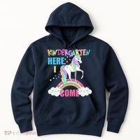 Kindergarten Here I Come Magical Unicorn Hoodie thumb 0