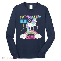 Kindergarten Here I Come Magical Unicorn Long Sleeve Shirt thumb 0