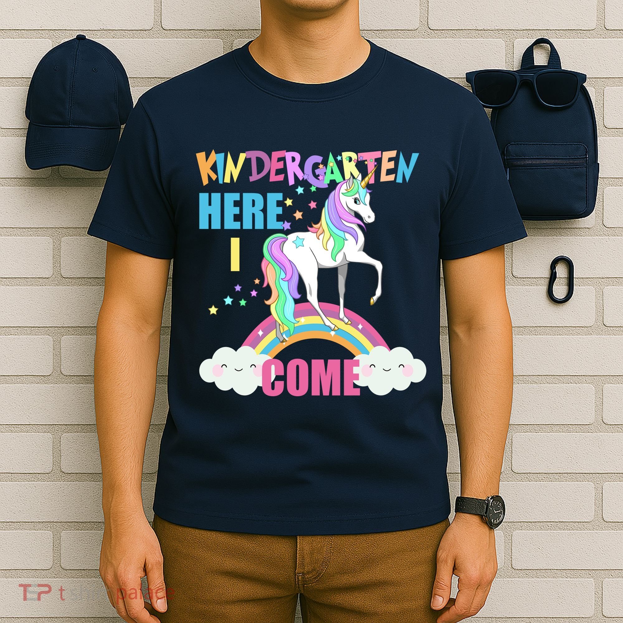 Kindergarten Here I Come Magical Unicorn T-Shirt