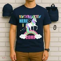 Kindergarten Here I Come Magical Unicorn T-Shirt thumb 6