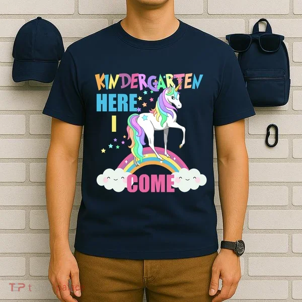 Kindergarten Here I Come Magical Unicorn T-Shirt