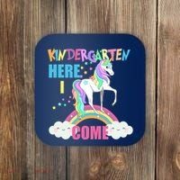 Kindergarten Here I Come Magical Unicorn Coaster thumb 0