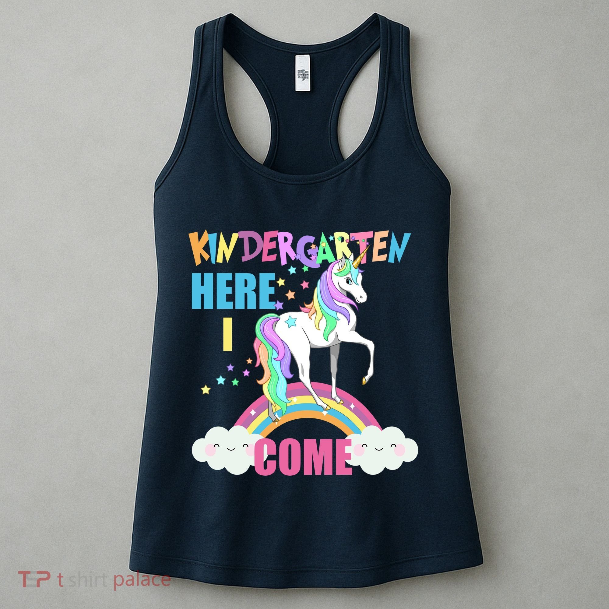 Kindergarten Here I Come Magical Unicorn Women's Tank Top