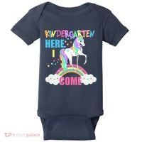 Kindergarten Here I Come Magical Unicorn Baby Bodysuit thumb 0