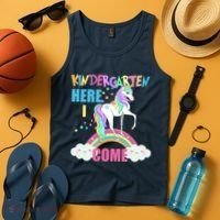 Kindergarten Here I Come Magical Unicorn Tank Top thumb 4