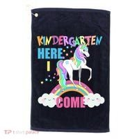 Kindergarten Here I Come Magical Unicorn Golf Towel thumb 0