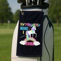 Kindergarten Here I Come Magical Unicorn Golf Towel thumb 2