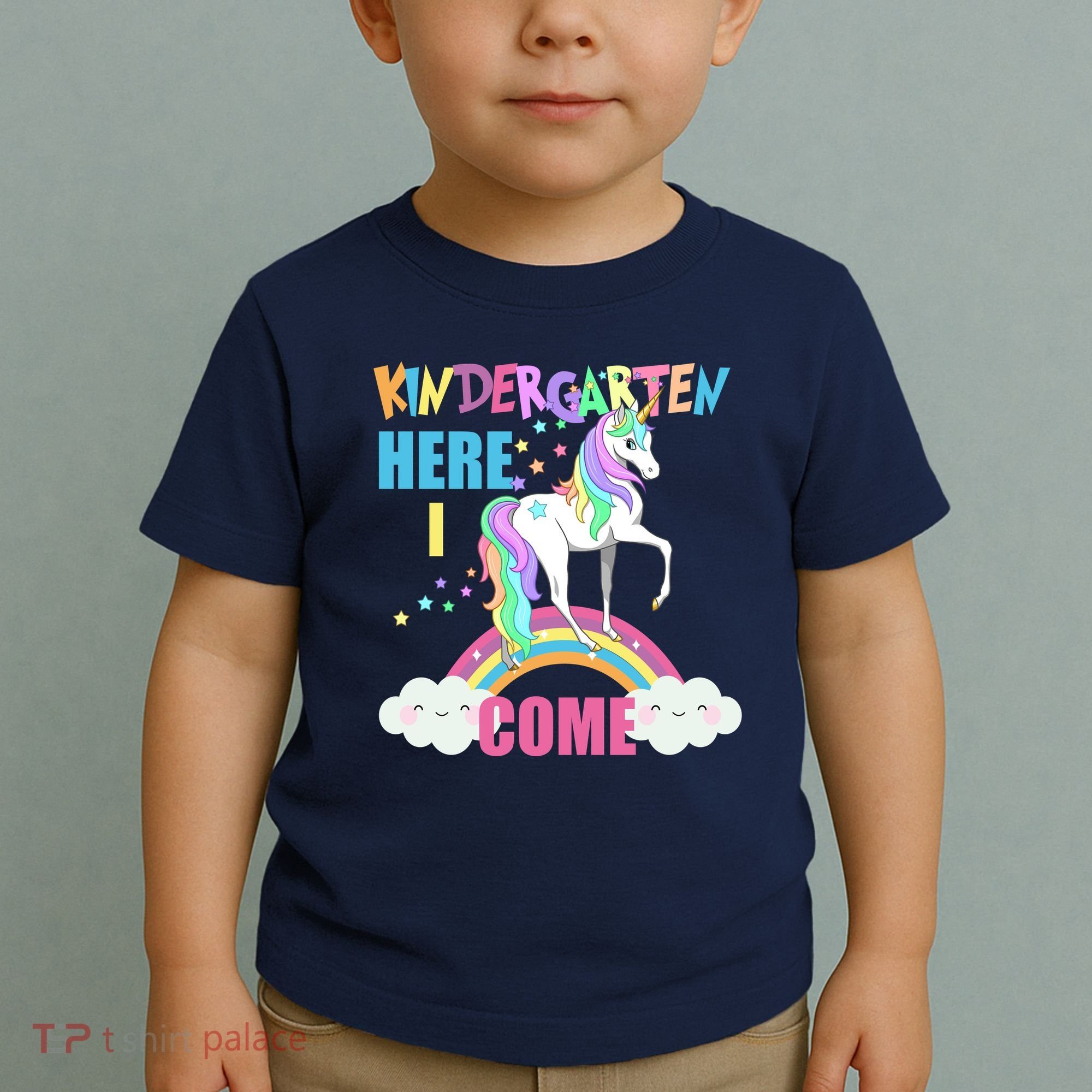 Kindergarten Here I Come Magical Unicorn Toddler T-Shirt