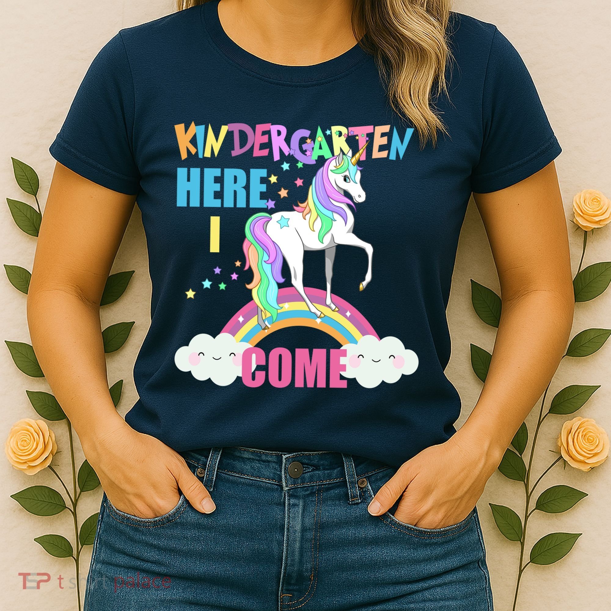 Kindergarten Here I Come Magical Unicorn Women's T-Shirt