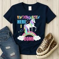 Kindergarten Here I Come Magical Unicorn Women's T-Shirt thumb 3