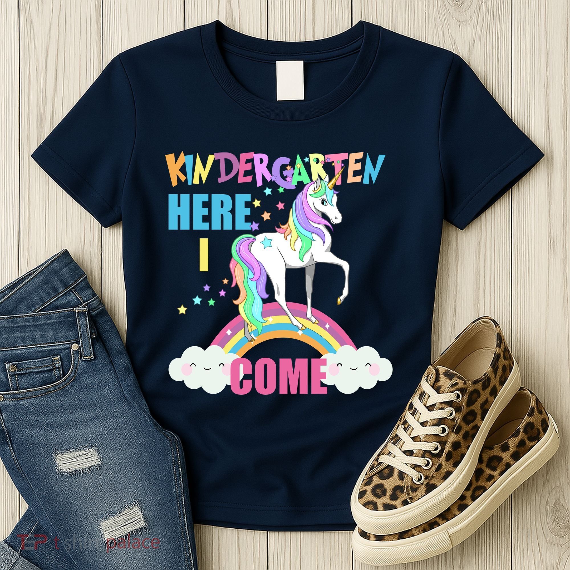 Kindergarten Here I Come Magical Unicorn Women's T-Shirt