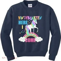 Kindergarten Here I Come Magical Unicorn Kids Sweatshirt thumb 0