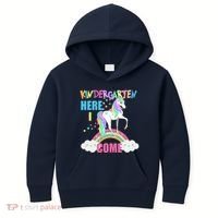 Kindergarten Here I Come Magical Unicorn Kids Hoodie thumb 0