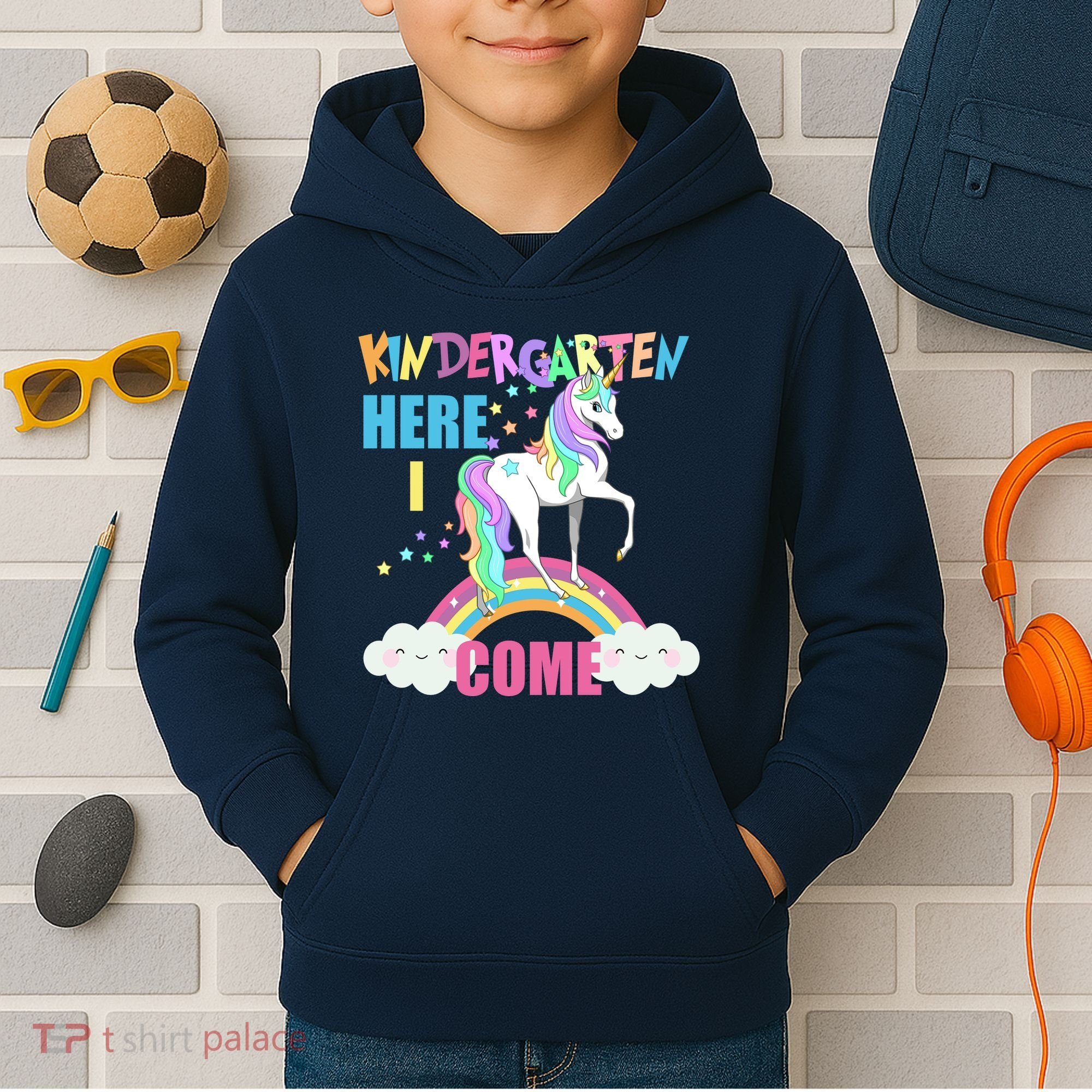 Kindergarten Here I Come Magical Unicorn Kids Hoodie