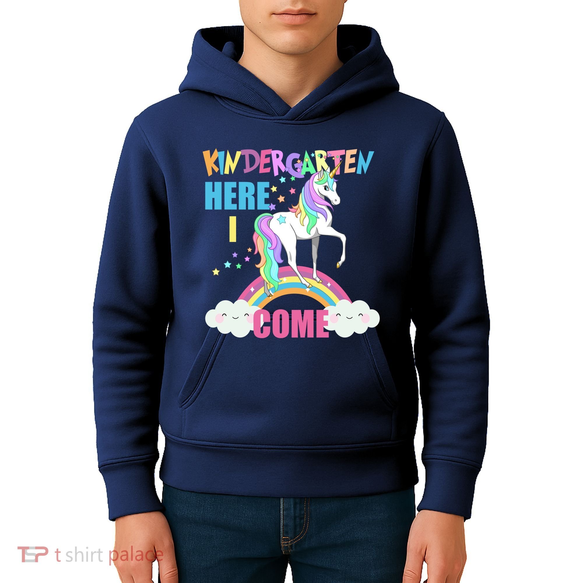 Kindergarten Here I Come Magical Unicorn Kids Hoodie