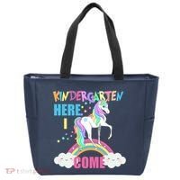 Kindergarten Here I Come Magical Unicorn Tote Bag thumb 0