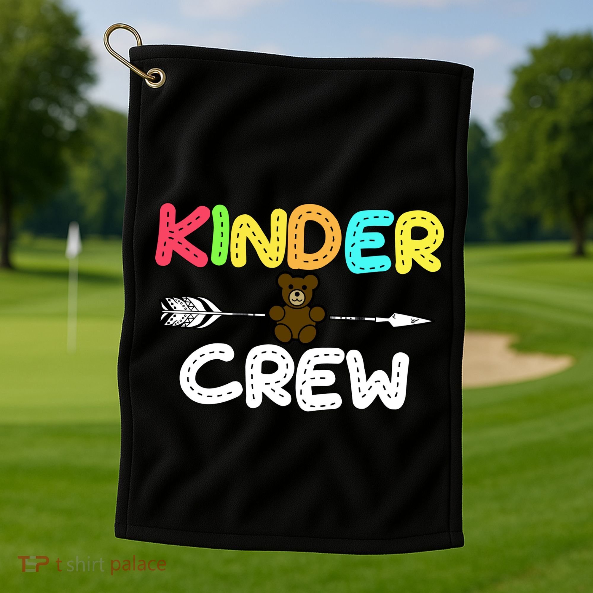 Kindergarten Kinder Crew Arrow Golf Towel