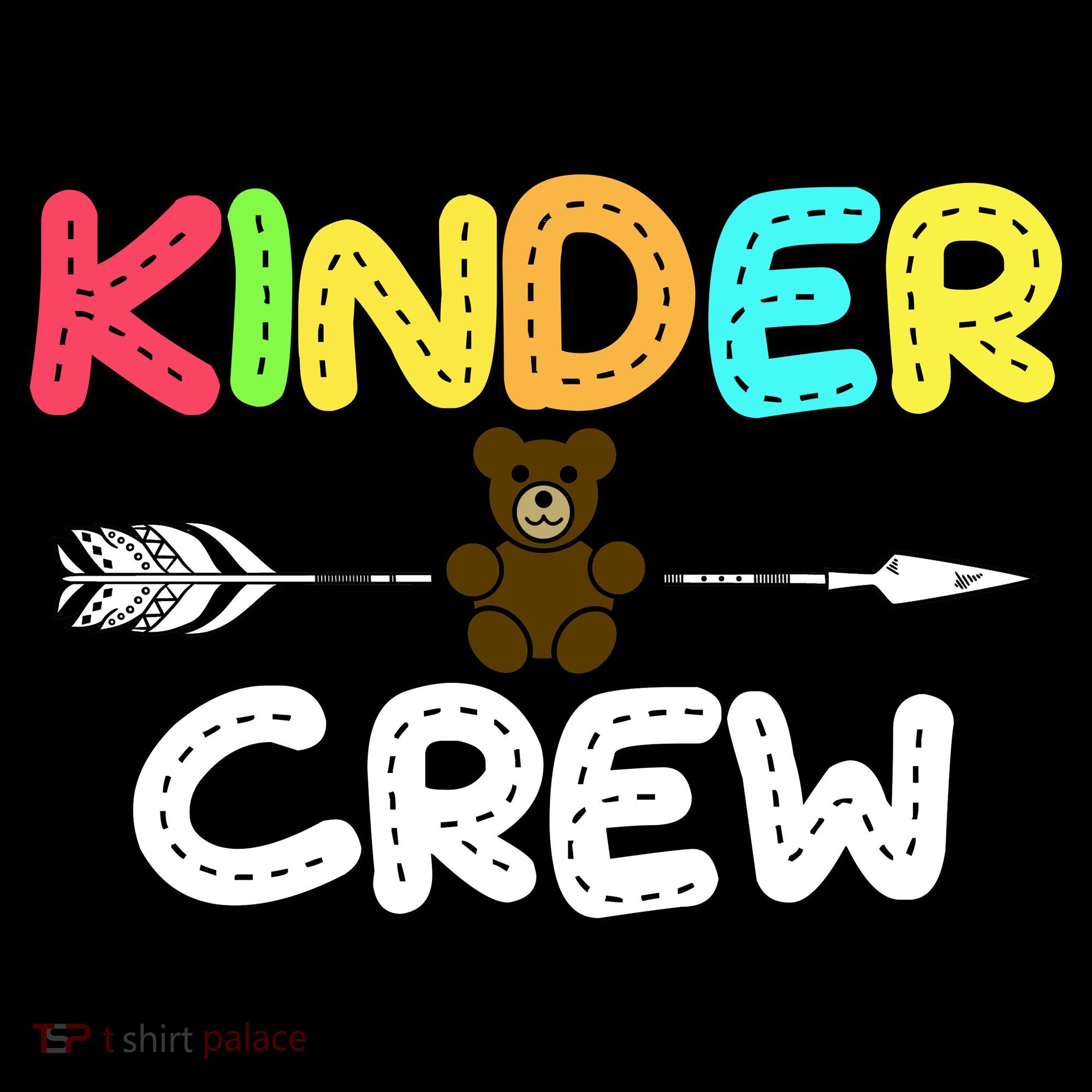 Kindergarten Kinder Crew Arrow Kids T-Shirt