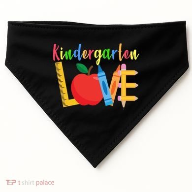Kindergarten Love USA-Made Doggie Bandana