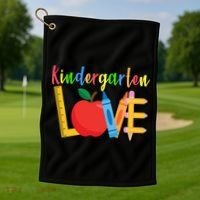 Kindergarten Love Golf Towel thumb 1