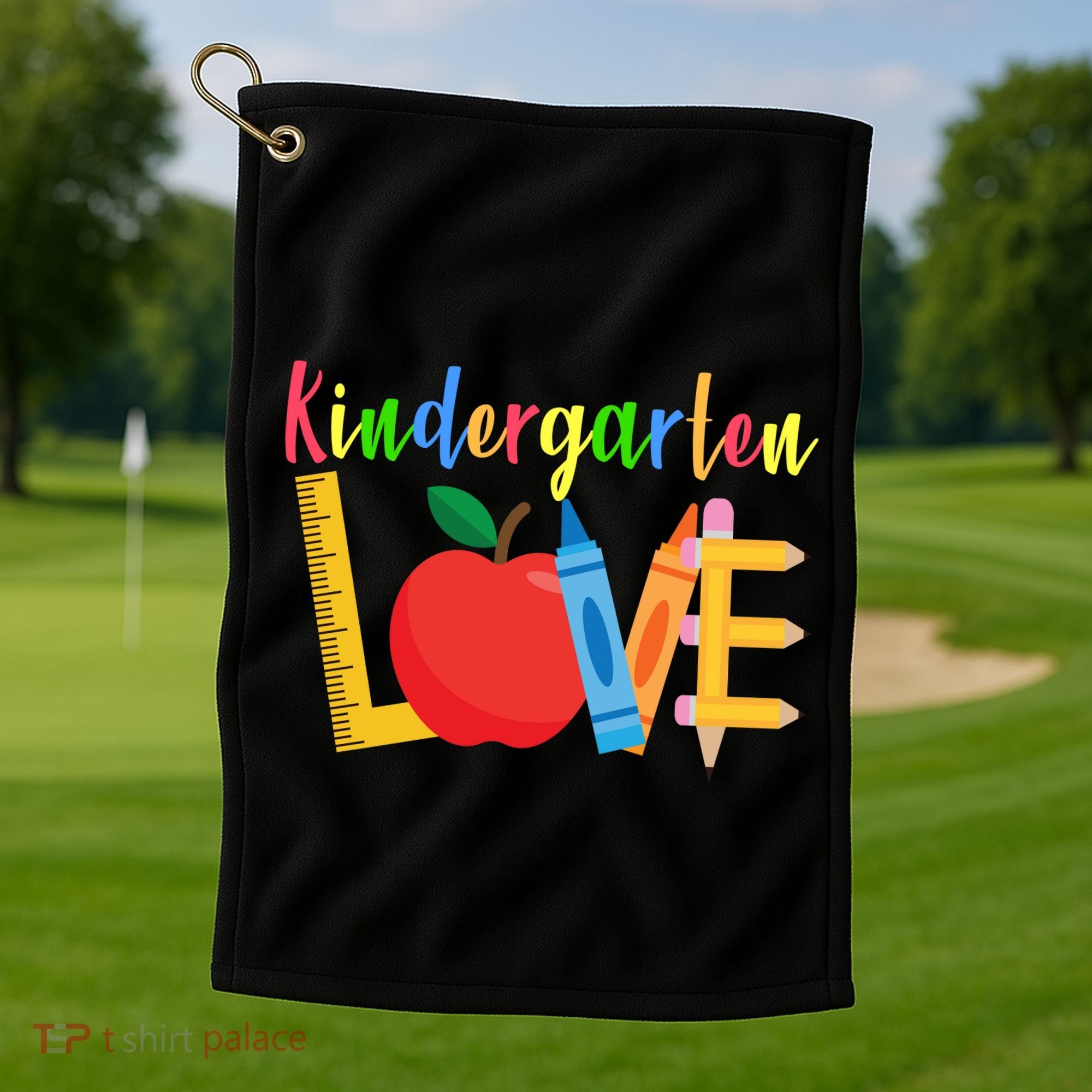 Kindergarten Love Golf Towel