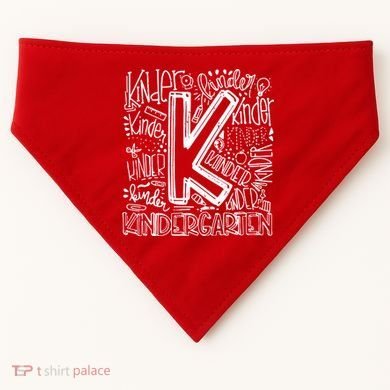 Kindergarten Mash-Up USA-Made Doggie Bandana