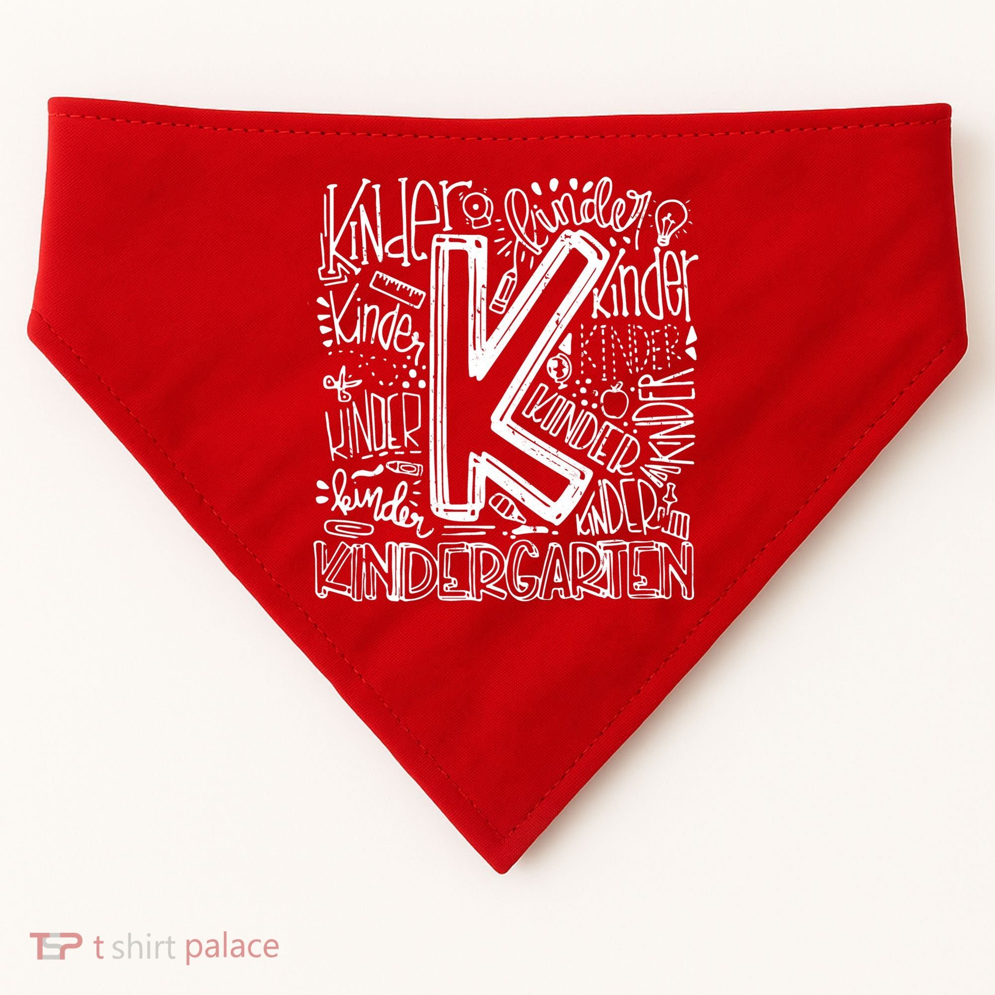 Kindergarten Mash-Up USA-Made Doggie Bandana