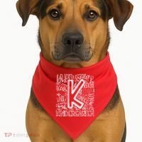 Kindergarten Mash-Up USA-Made Doggie Bandana thumb 1