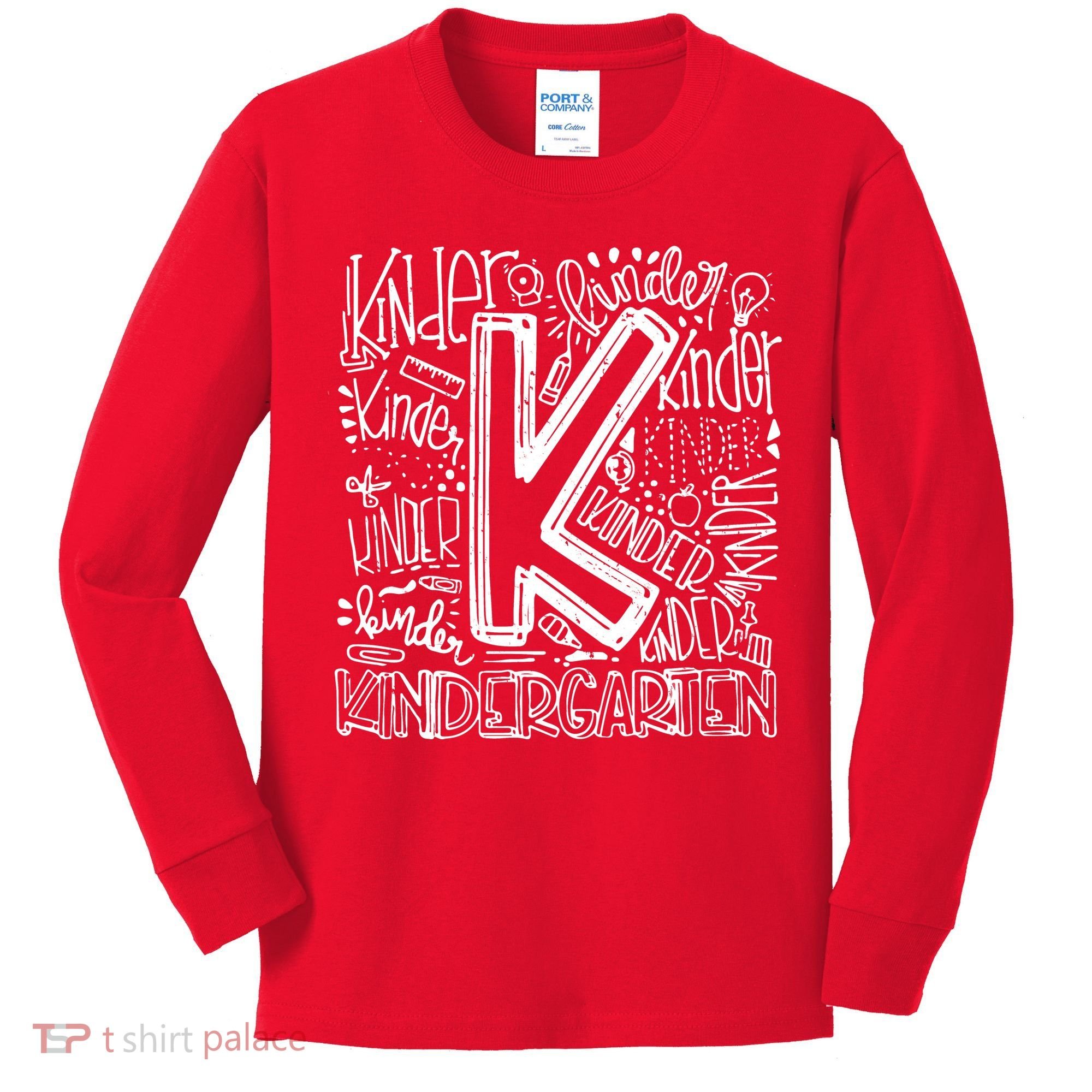 Kindergarten Mash-Up Kids Long Sleeve Shirt