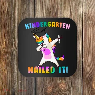 Kindergarten Nailed It Coaster