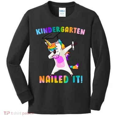Kindergarten Nailed It Kids Long Sleeve Shirt
