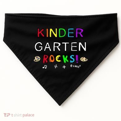 Kindergarten Rocks USA-Made Doggie Bandana