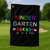 Kindergarten Rocks Golf Towel thumb 1