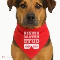 Kindergarten Stud USA-Made Doggie Bandana thumb 1